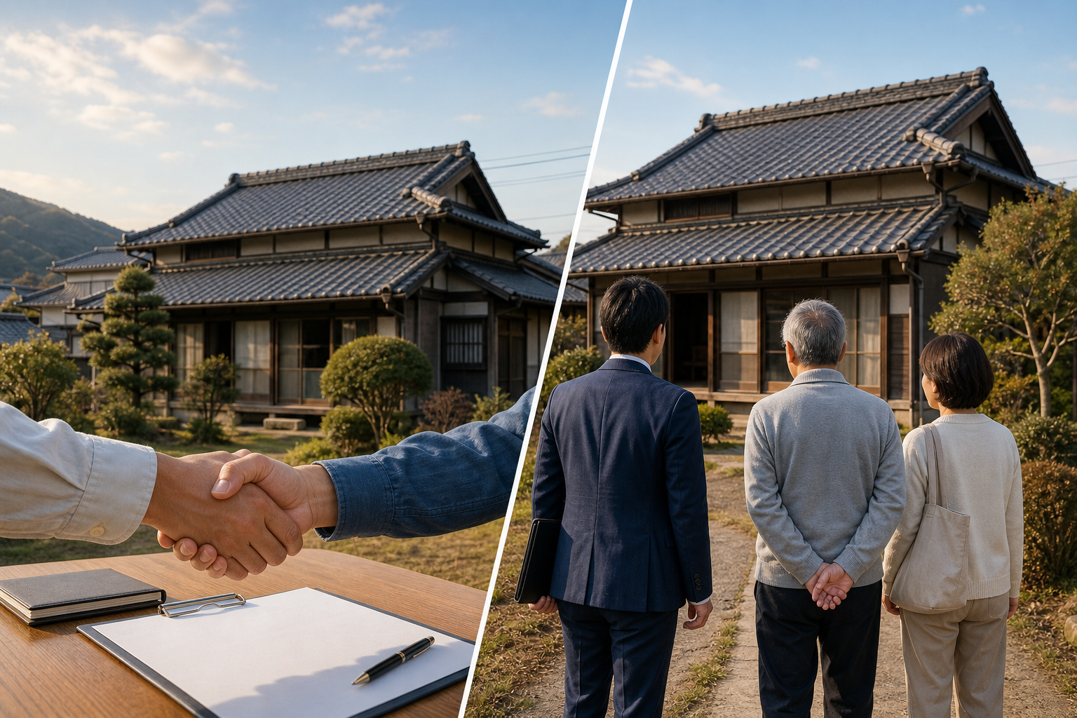 空き家買取と仲介の違い｜愛媛ではどちらを選ぶべきかのイメージ