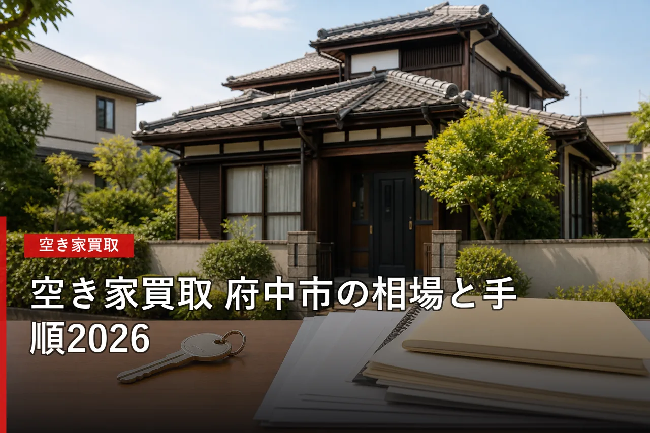 府中市の空き家買取おすすめ業者5選|相場・査定・選び方【2026年】
