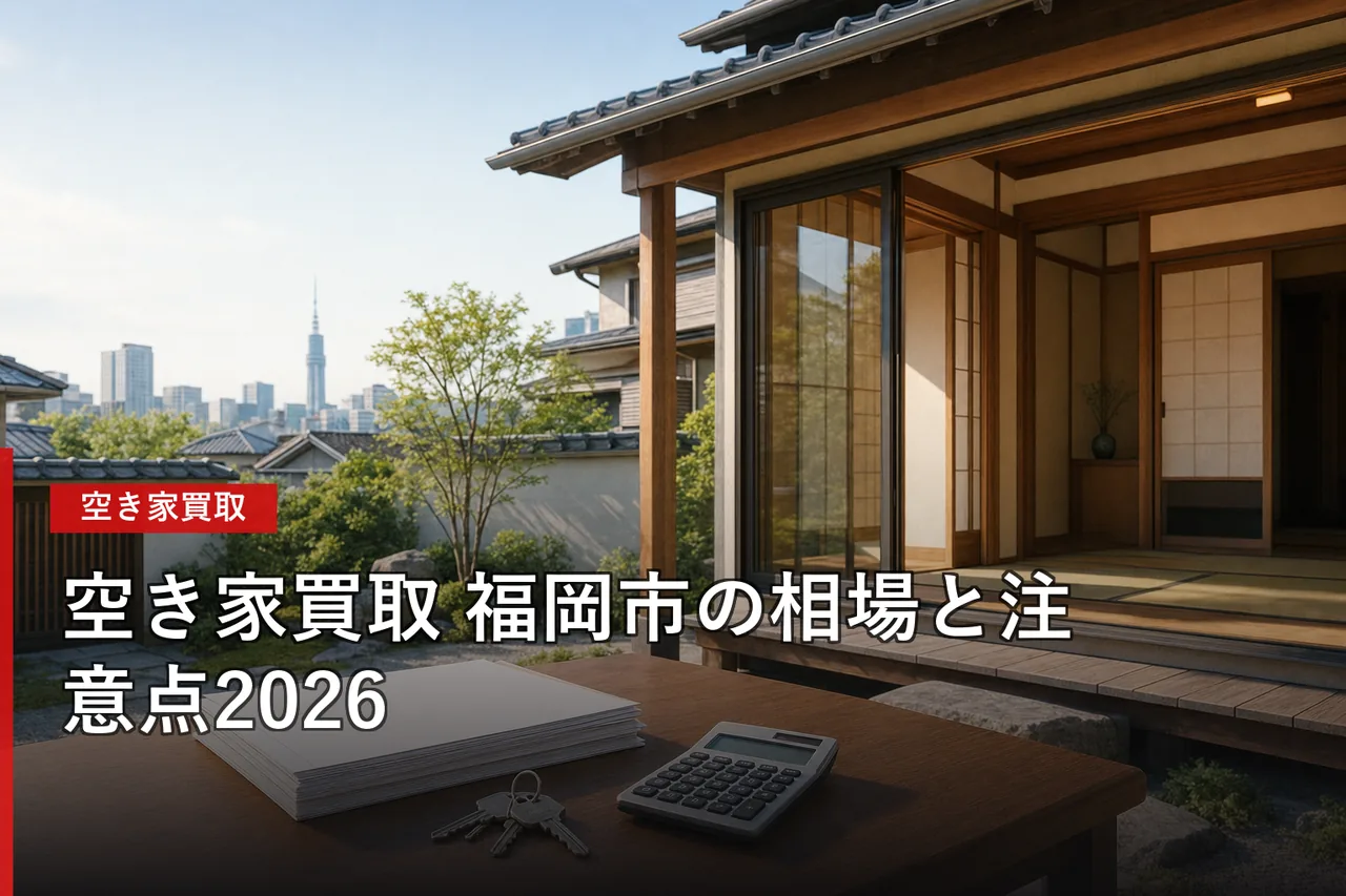福岡市の空き家買取おすすめ業者5選|相場・査定・選び方【2026年】