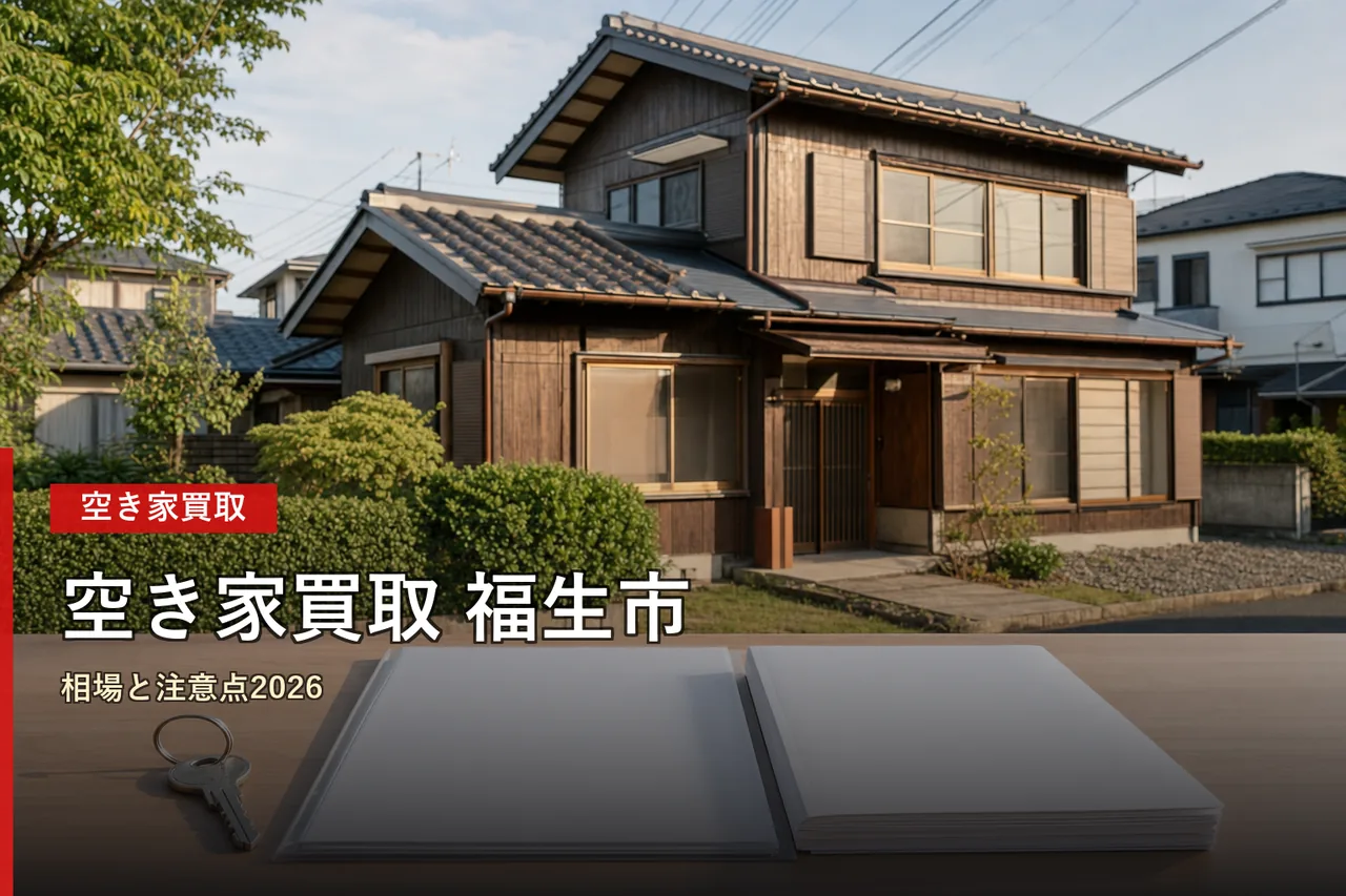 福生市の空き家買取おすすめ業者5選|相場・査定・選び方【2026年】