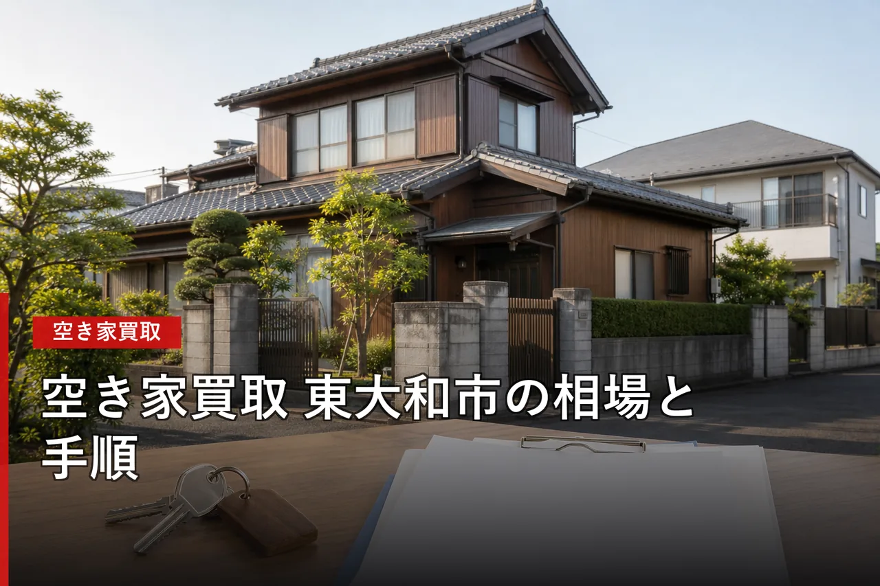 東大和市の空き家買取おすすめ業者5選|相場・査定・選び方【2026年】