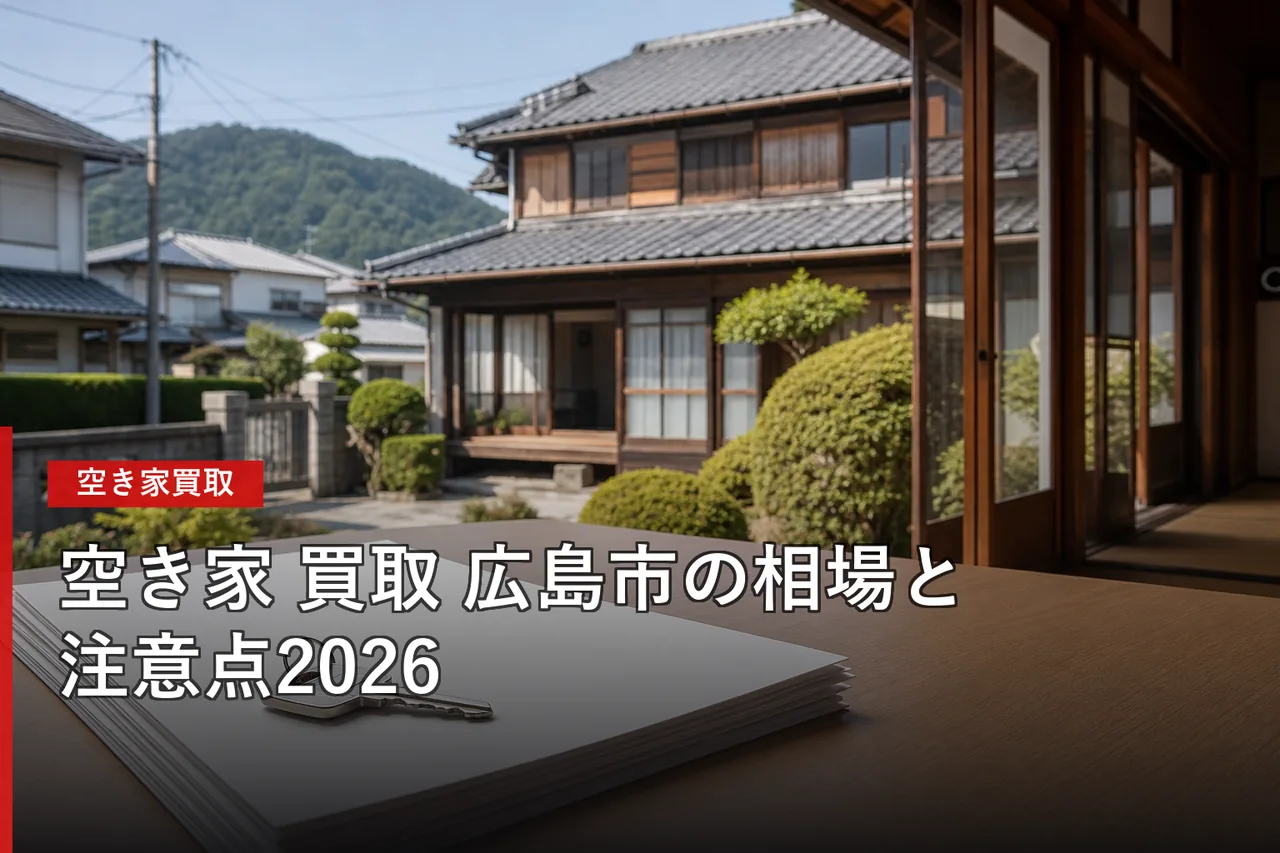 広島市の空き家買取おすすめ業者5選|相場・査定・選び方【2026年】