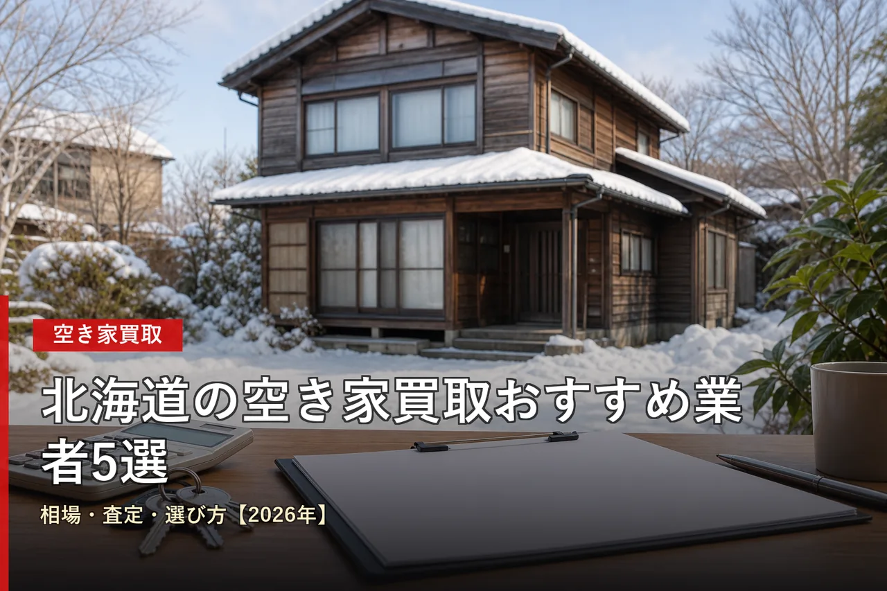 北海道の空き家買取おすすめ業者5選|相場・査定・選び方【2026年】