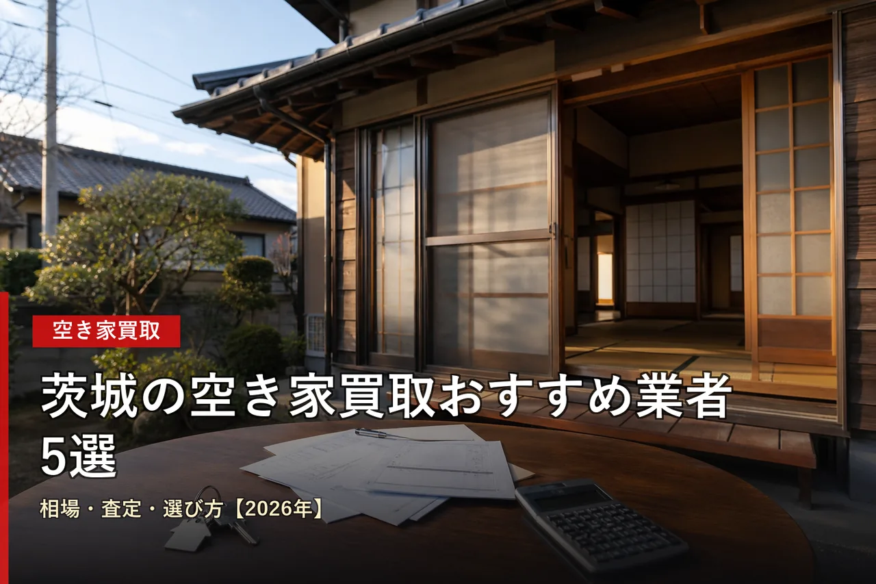 茨城の空き家買取おすすめ業者5選|相場・査定・選び方【2026年】