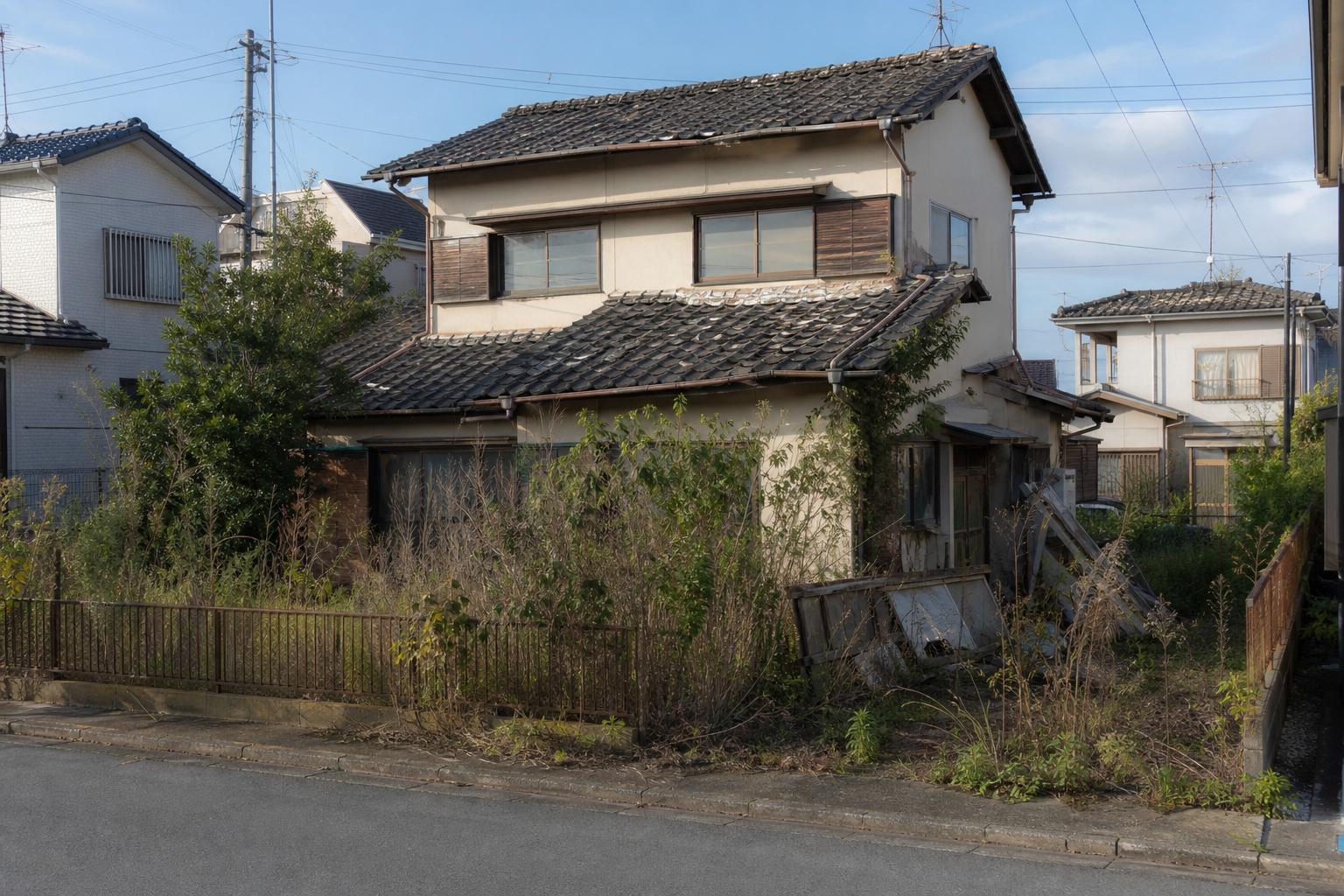 空き家を放置するリスクと費用負担のイメージ