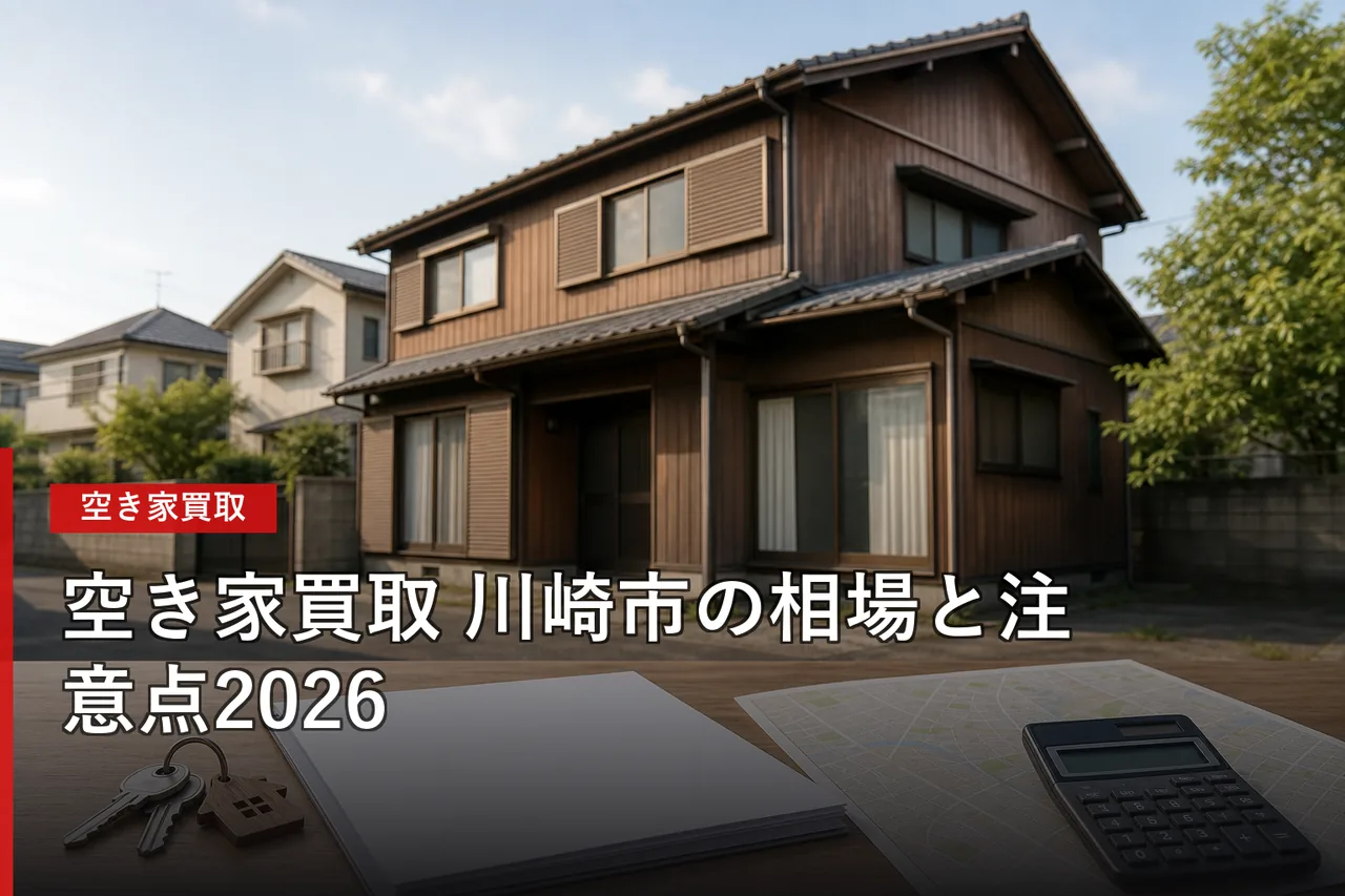 川崎市の空き家買取おすすめ業者5選|相場・査定・選び方【2026年】