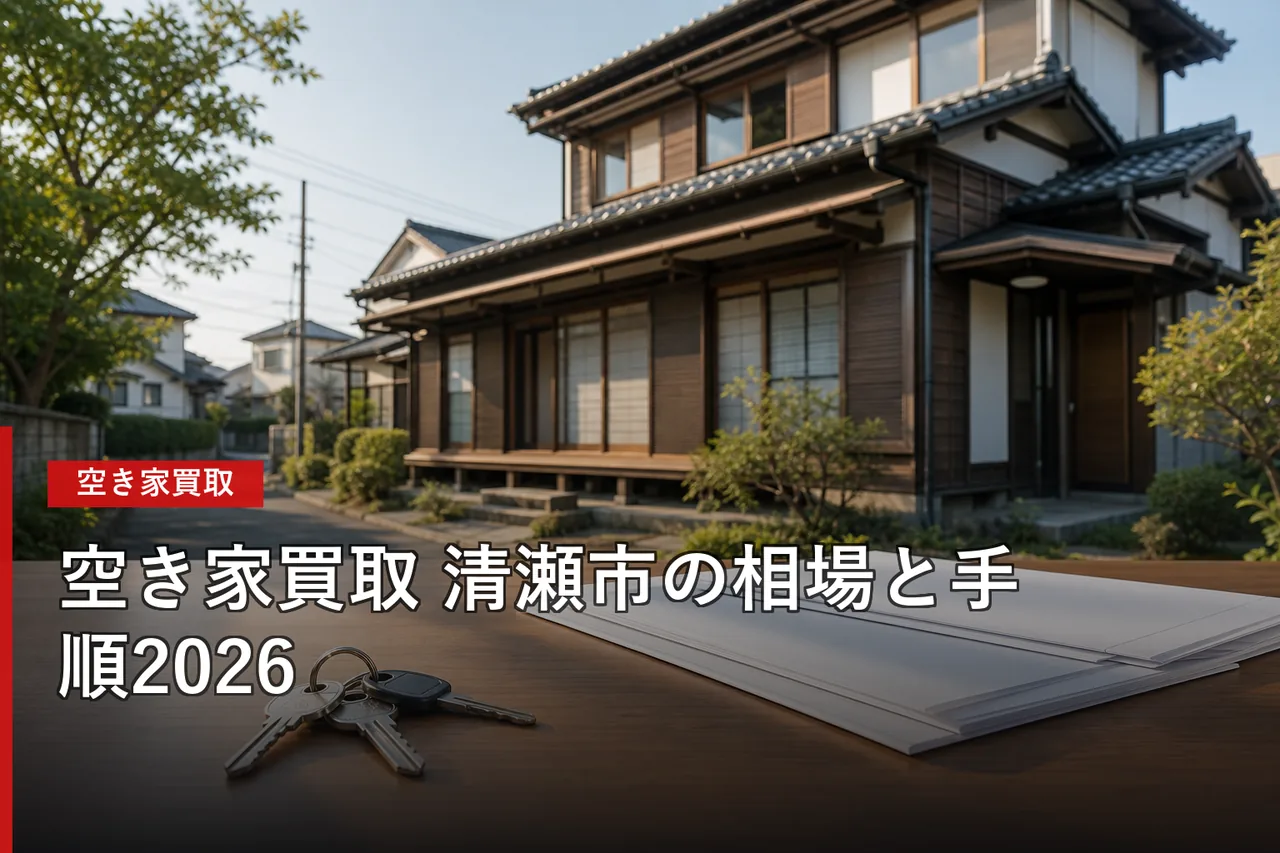 清瀬市の空き家買取おすすめ業者5選|相場・査定・選び方【2026年】