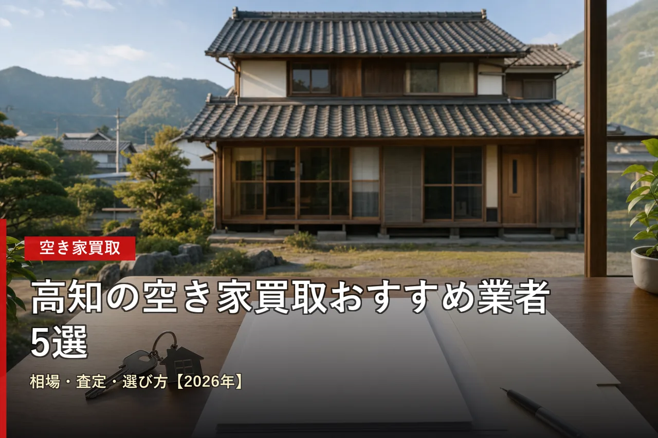高知の空き家買取おすすめ業者5選|相場・査定・選び方【2026年】