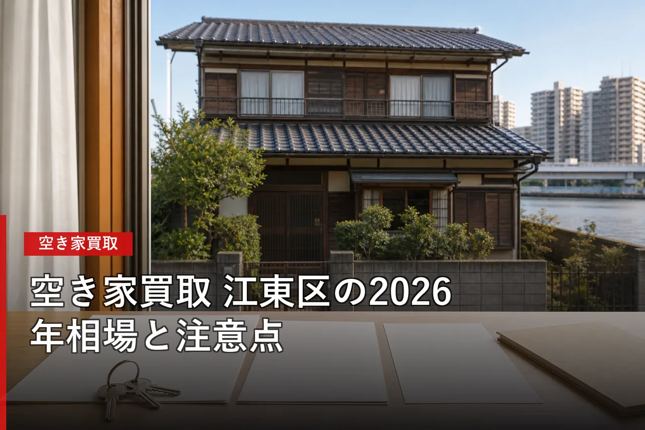江東区の空き家買取おすすめ業者5選|相場・査定・選び方【2026年】