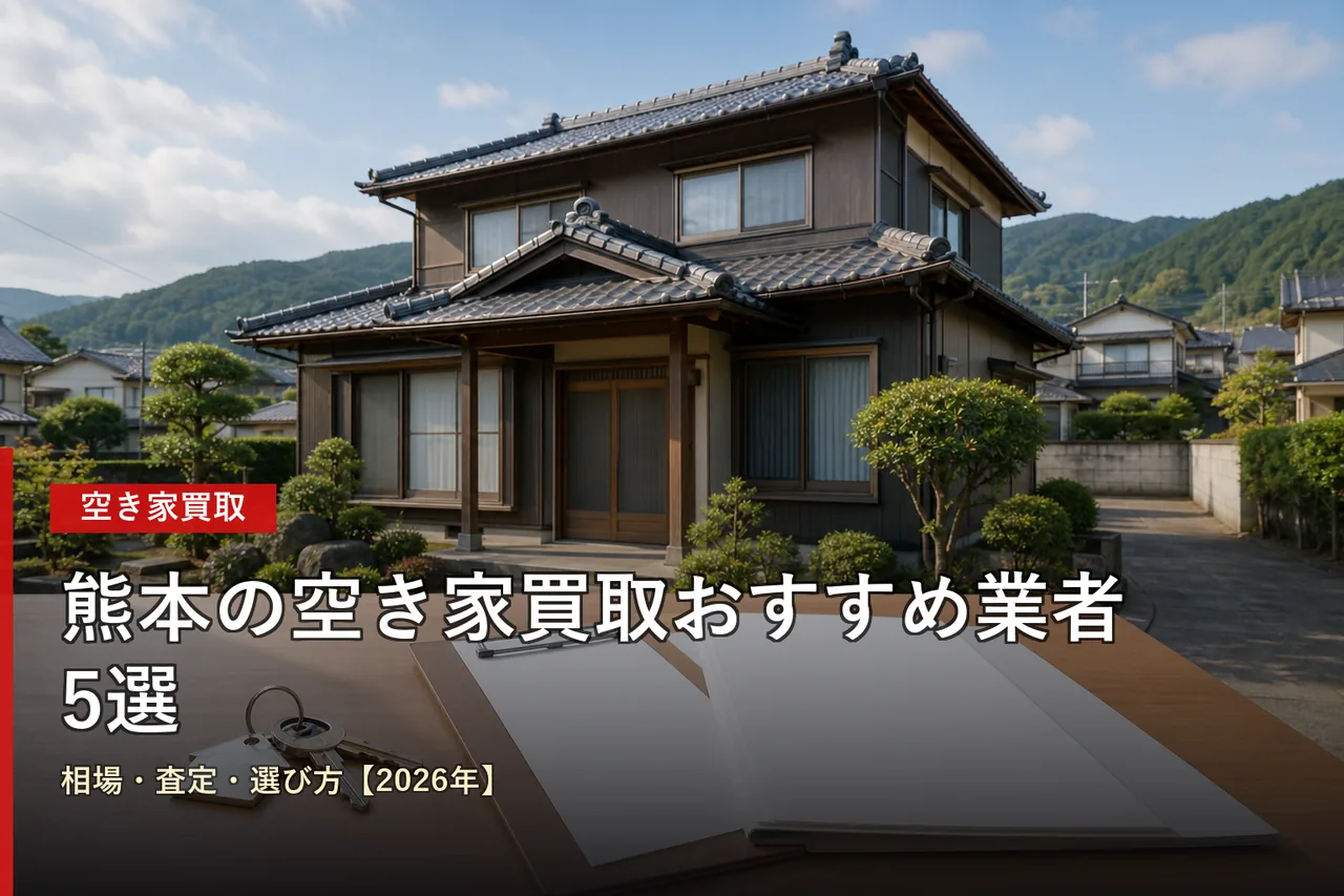 熊本の空き家買取おすすめ業者5選|相場・査定・選び方【2026年】