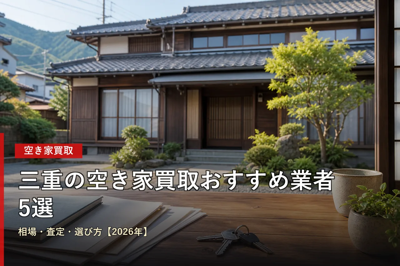 三重の空き家買取おすすめ業者5選|相場・査定・選び方【2026年】