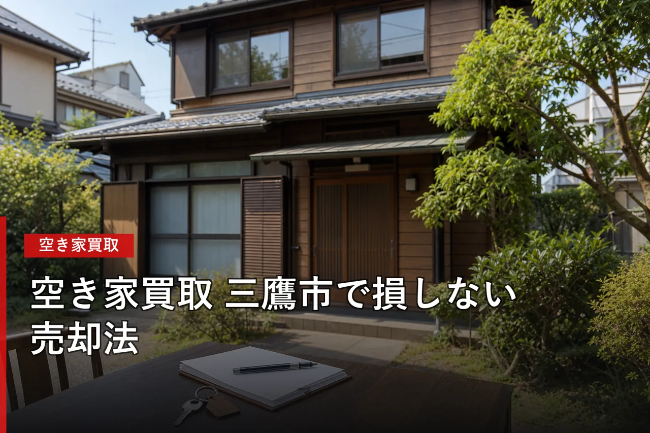 三鷹市の空き家買取おすすめ業者5選|相場・査定・選び方【2026年】