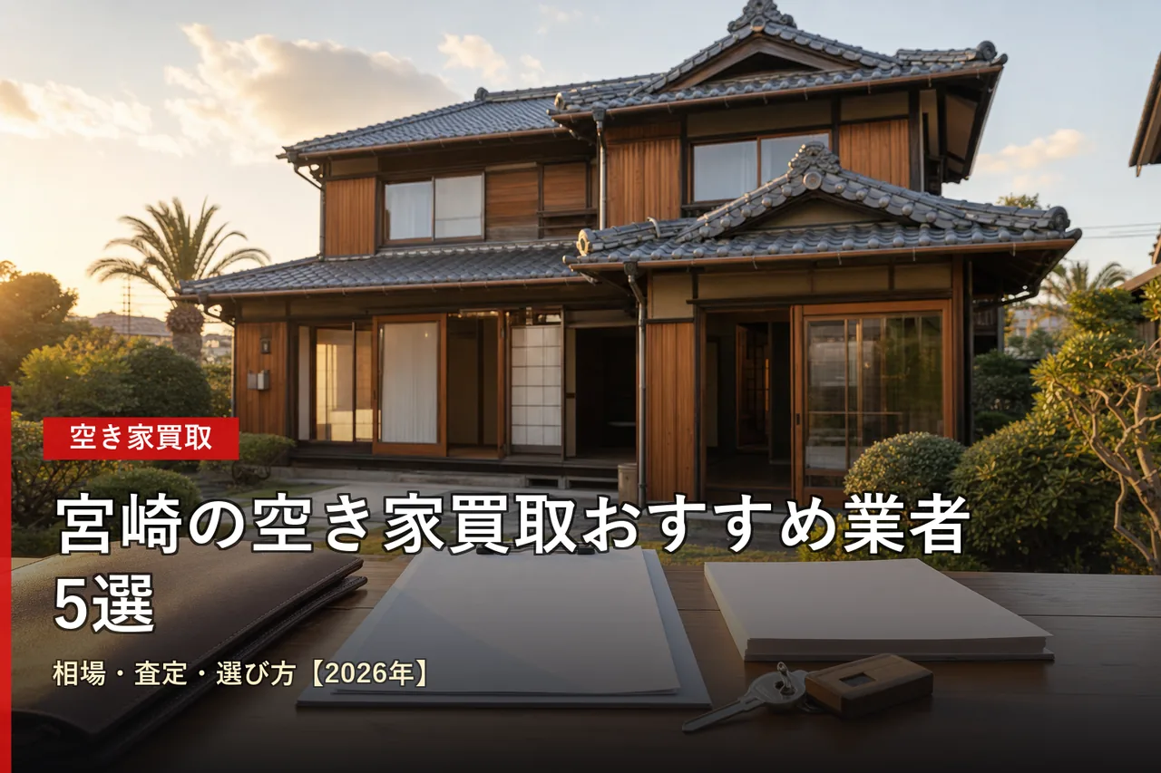 宮崎の空き家買取おすすめ業者5選|相場・査定・選び方【2026年】