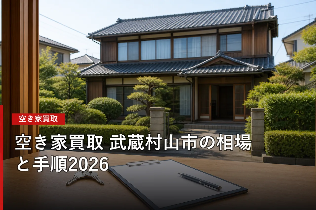 武蔵村山市の空き家買取おすすめ業者5選|相場・査定・選び方【2026年】