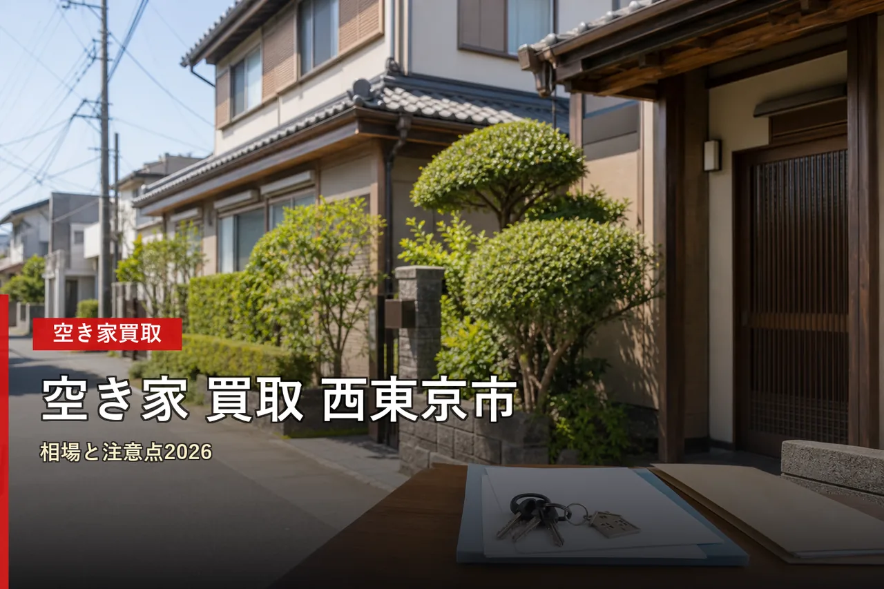 西東京市の空き家買取おすすめ業者5選|相場・査定・選び方【2026年】