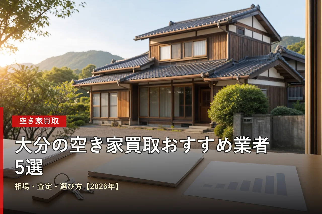 大分の空き家買取おすすめ業者5選|相場・査定・選び方【2026年】