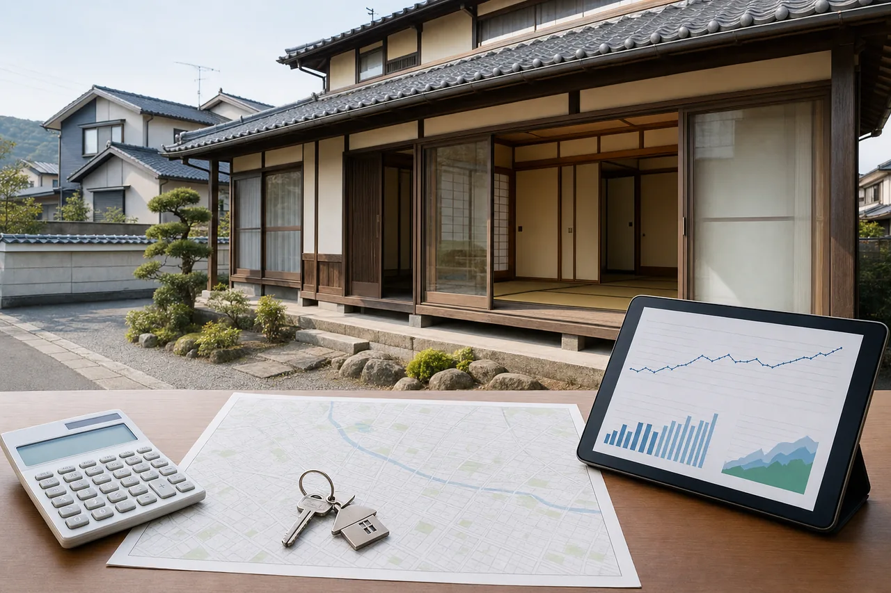 岡山市の空き家買取相場を調べる方法のイメージ