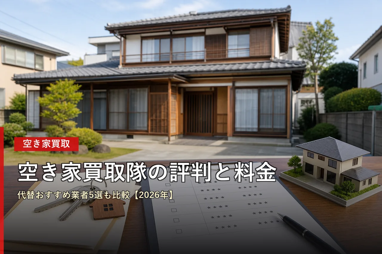 空き家買取隊の評判と料金|代替おすすめ業者5選も比較【2026年】