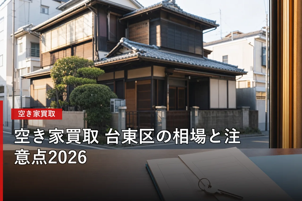 台東区の空き家買取おすすめ業者5選|相場・査定・選び方【2026年】