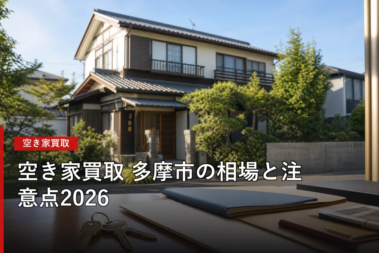 多摩市の空き家買取おすすめ業者5選|相場・査定・選び方【2026年】