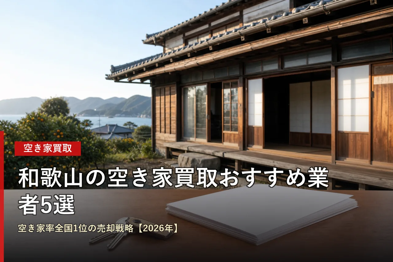 和歌山の空き家買取おすすめ業者5選|空き家率全国1位の売却戦略【2026年】