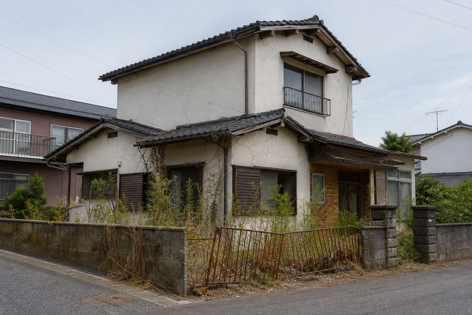 空き家を放置するリスクのイメージ