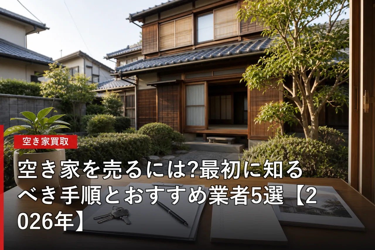 空き家を売るには?最初に知るべき手順とおすすめ業者5選【2026年】