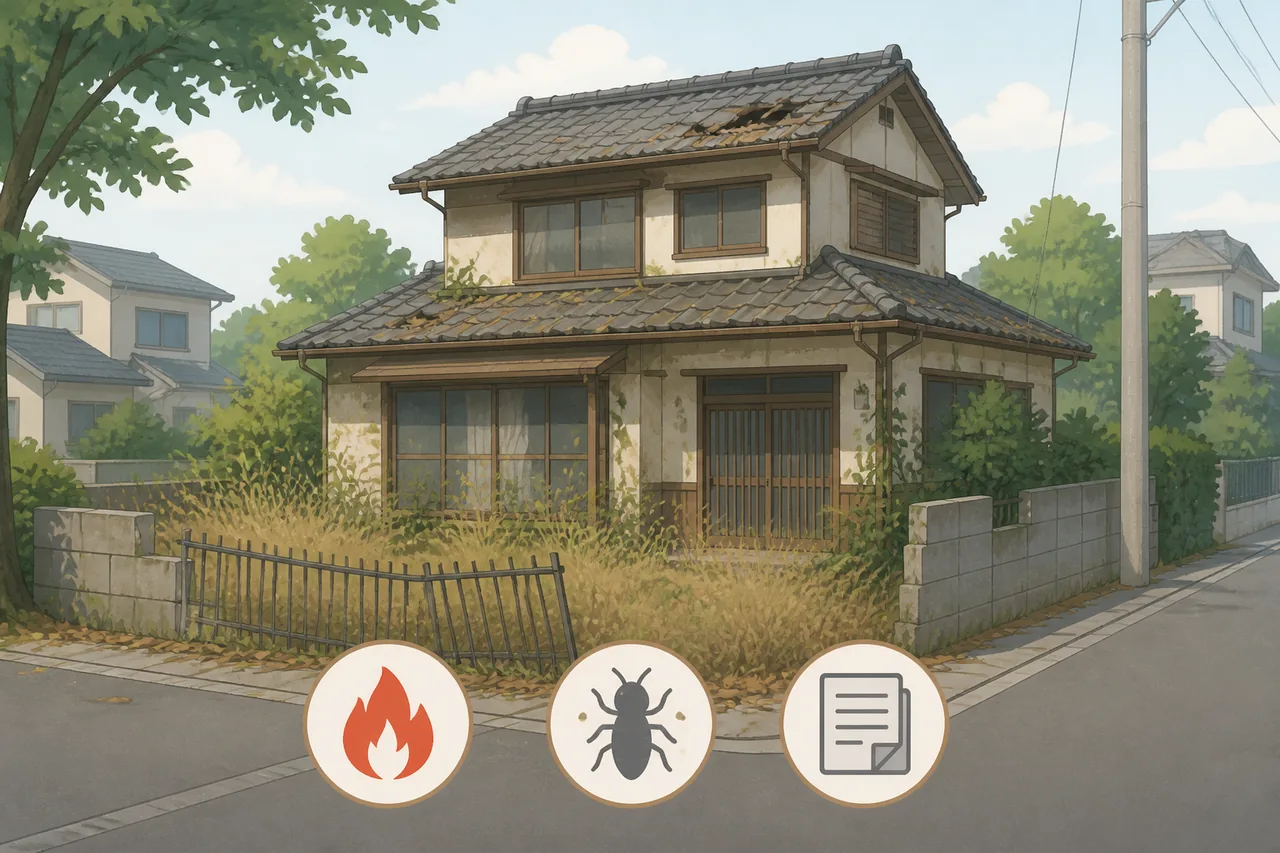 我孫子市で空き家を放置するリスク
