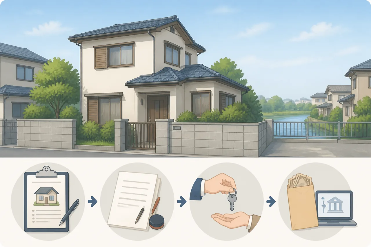 空き家買取の流れ｜査定から現金化まで