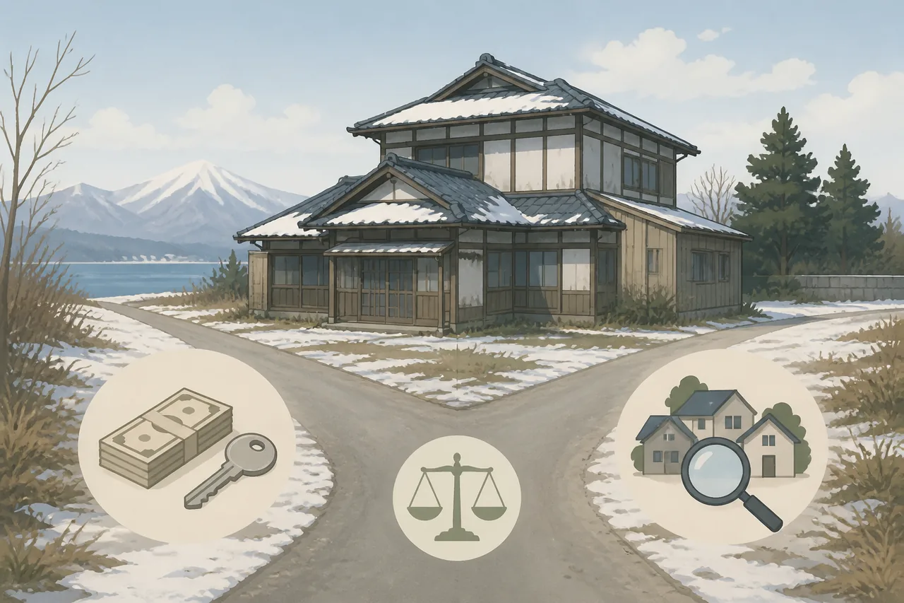 空き家買取と仲介の違い｜青森ではどちらが向く？