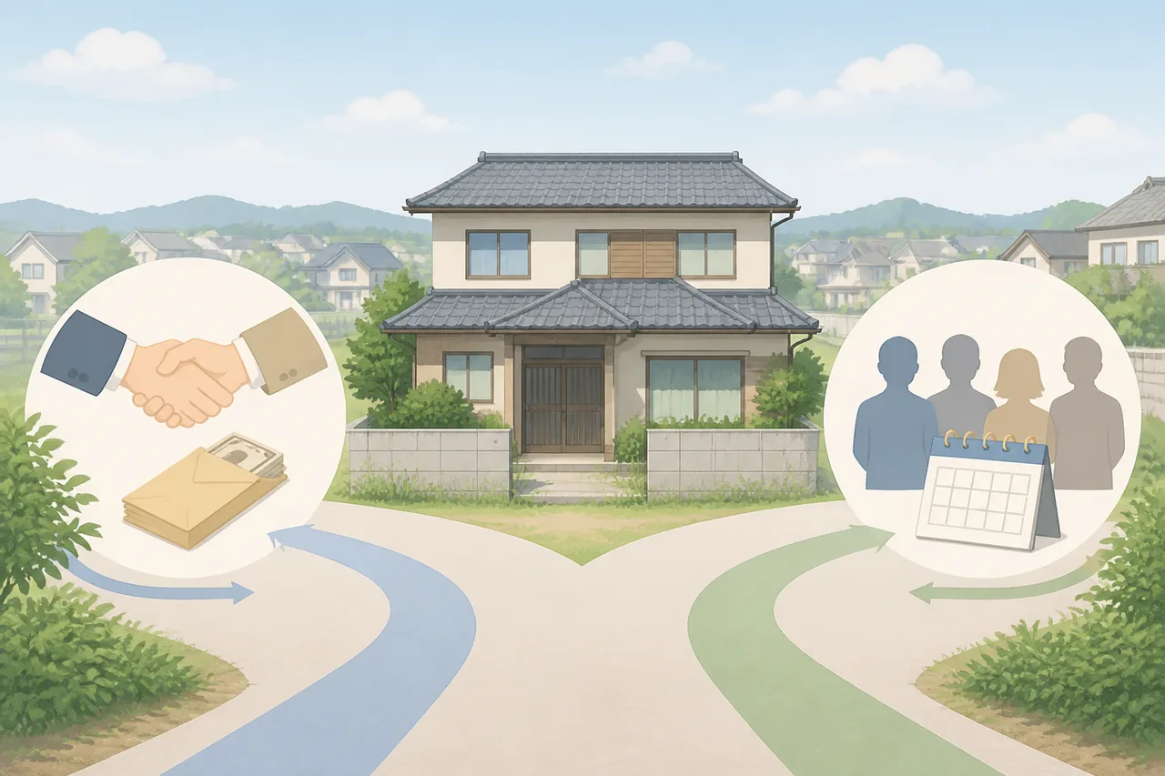 空き家買取とは？仲介売却との違い