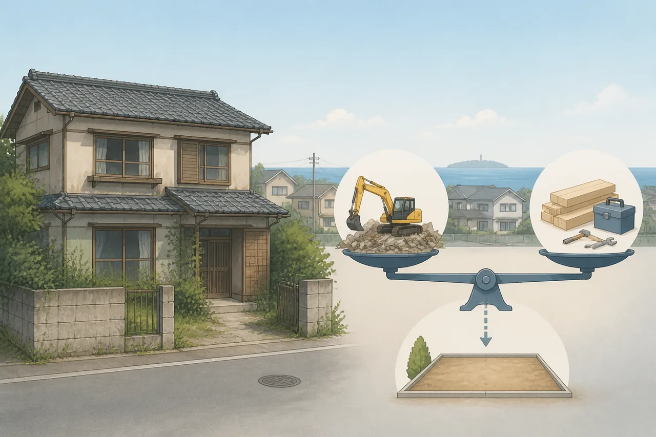 空き家を解体して売るべきかの判断基準