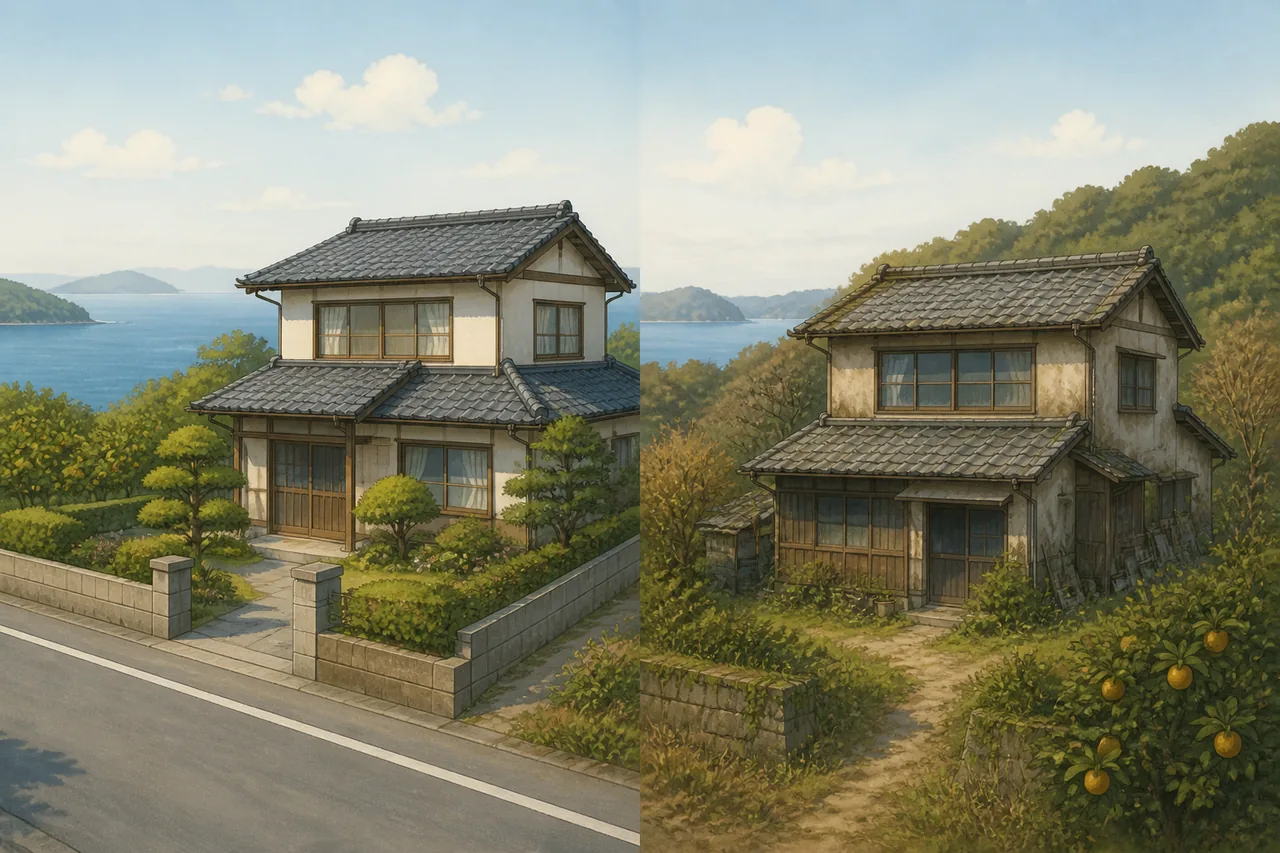 愛媛で買取されやすい空き家・されにくい空き家