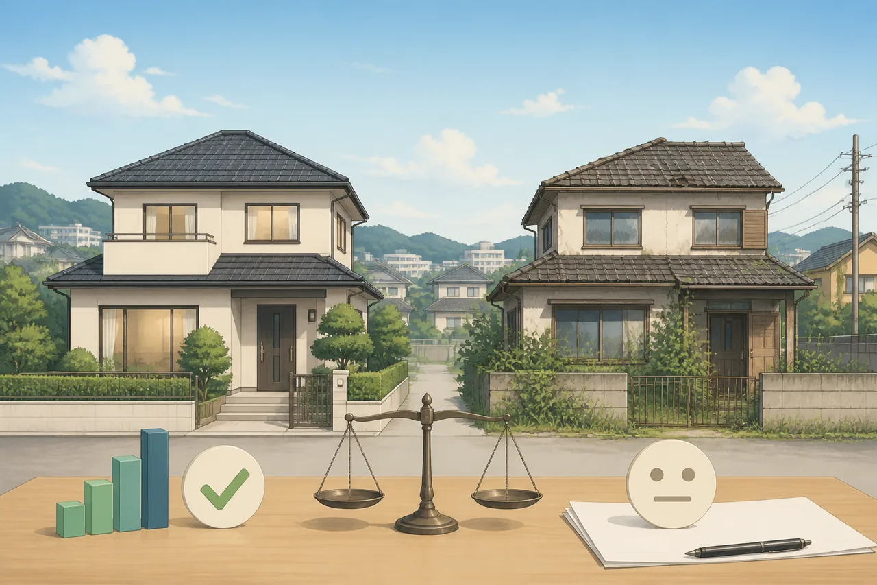 高く評価されやすい空き家・査定が割れやすい空き家