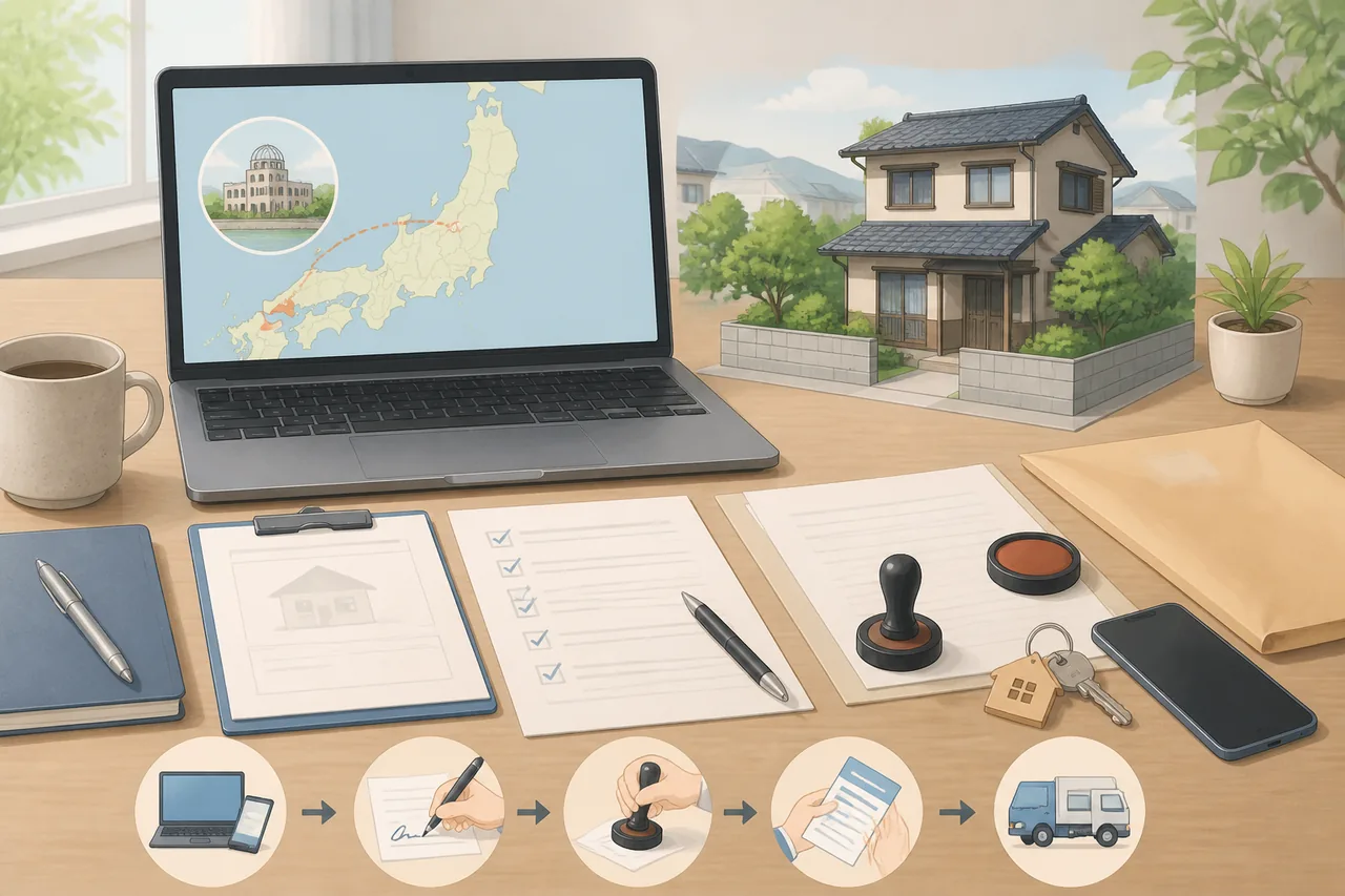 遠方から広島の空き家を売るときの進め方