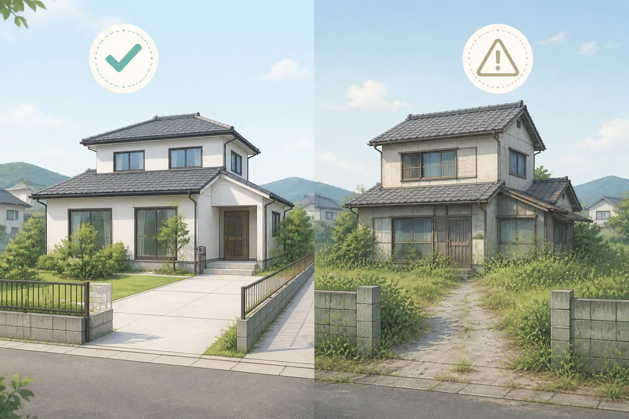 買取されやすい空き家・されにくい空き家