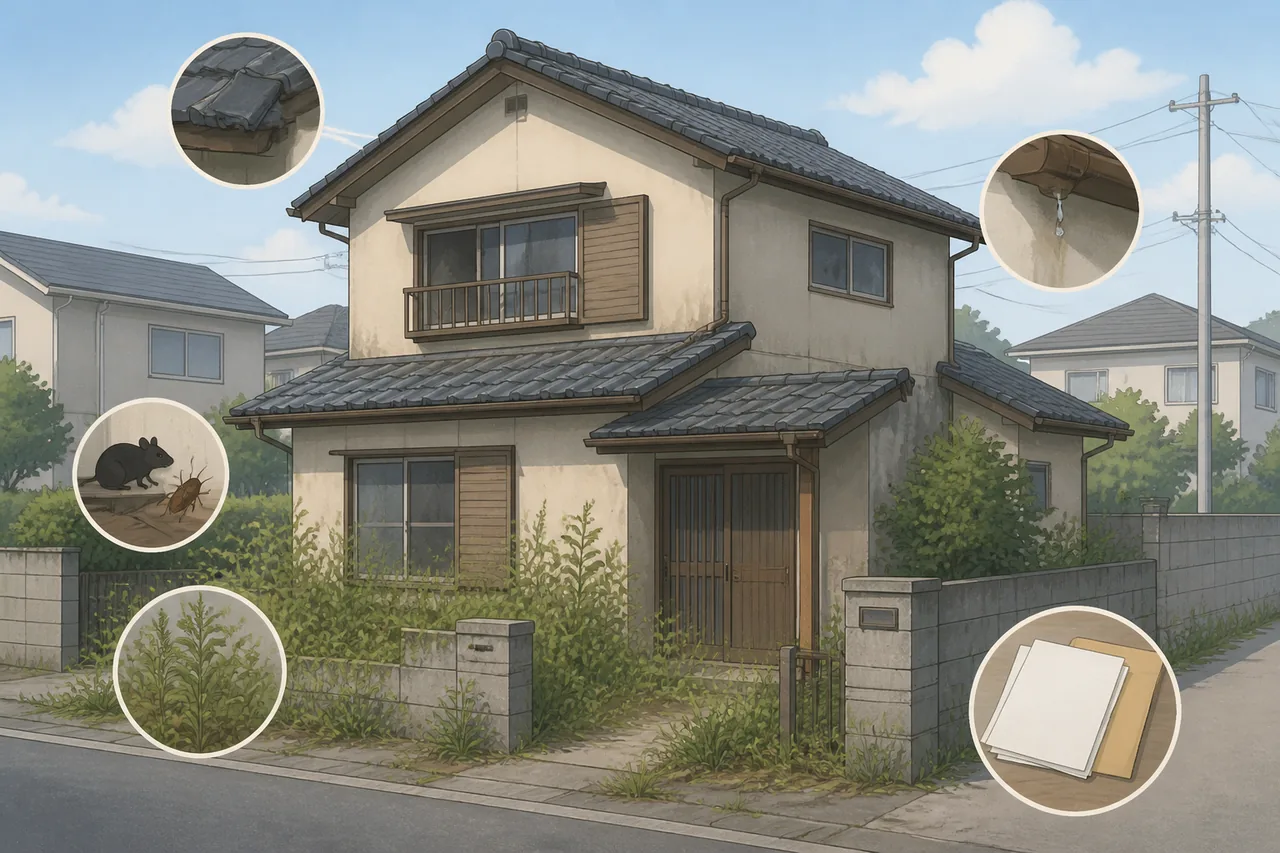 市川市で空き家を放置する主なリスク