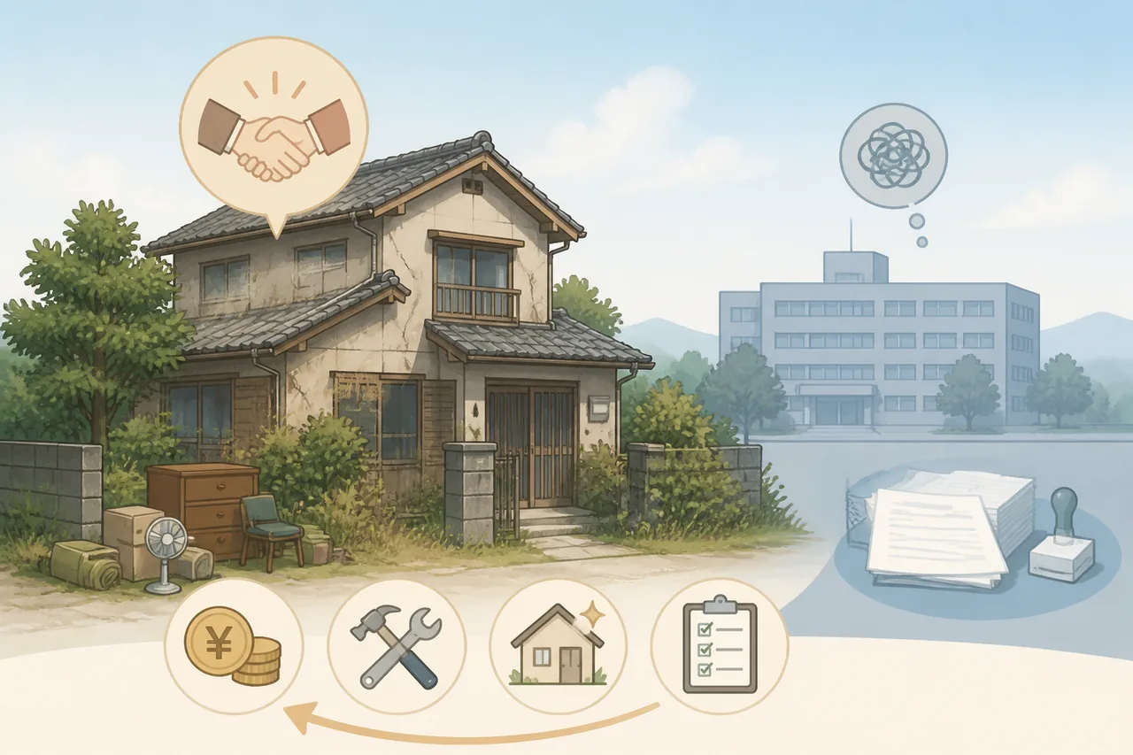 自治体より民間買取が向いている空き家の特徴