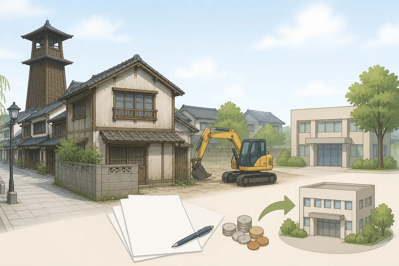 川越市で使える補助金・解体支援制度
