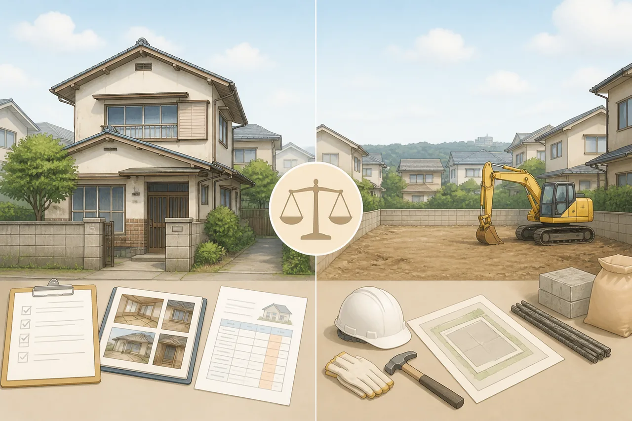 空き家をそのまま売るか解体するかの判断軸