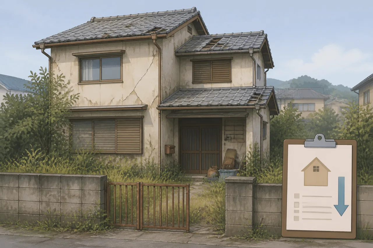 査定額が下がりやすい空き家の特徴