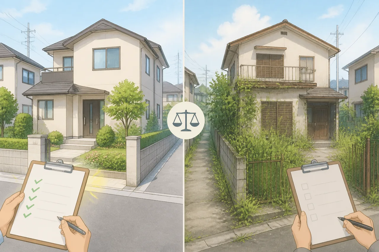 流山市で買取査定が出やすい空き家・出にくい空き家