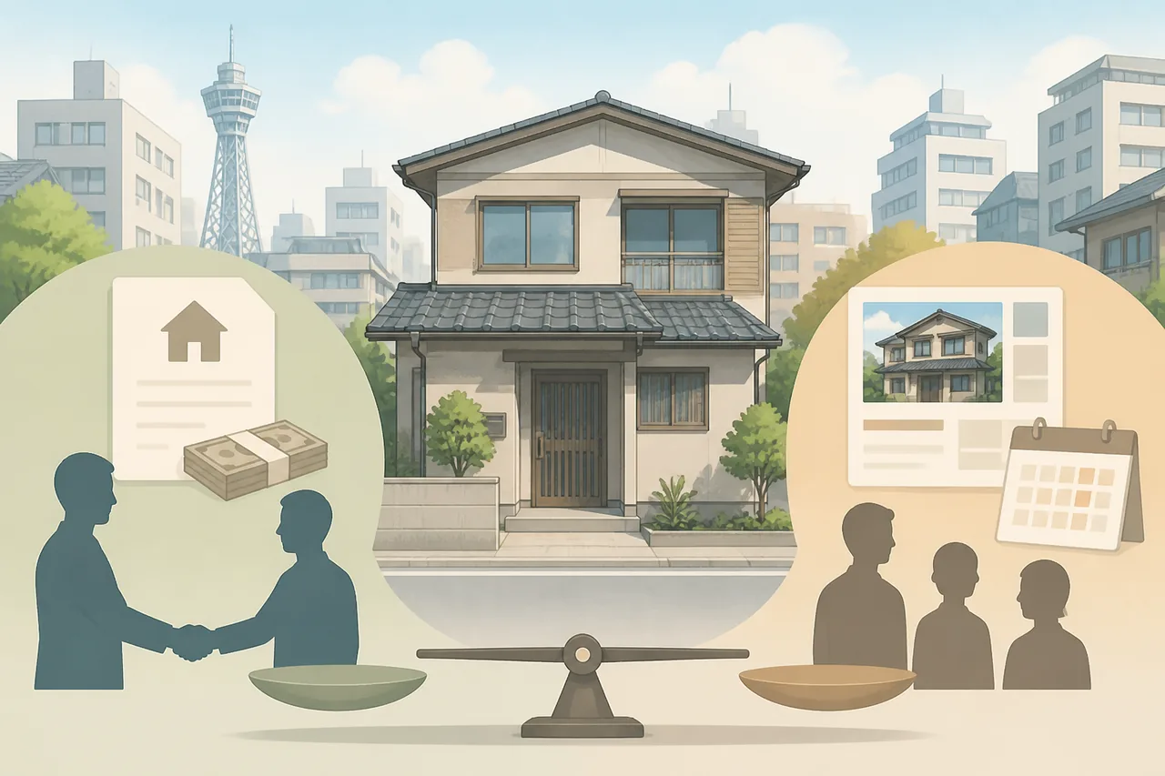 空き家買取と仲介売却はどちらが向いているか