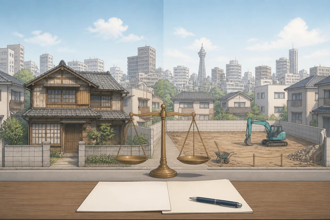 空き家は解体して売るべき？古家付きで買取に出すべき？