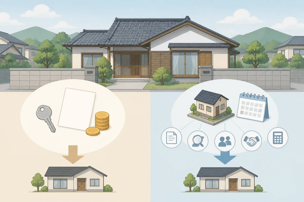 空き家買取とは？仲介売却との違い