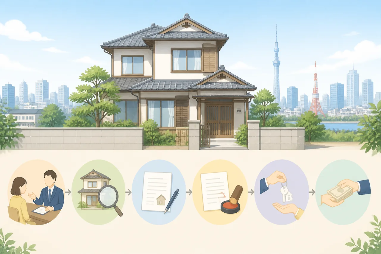 東京で空き家を買い取ってもらう流れ