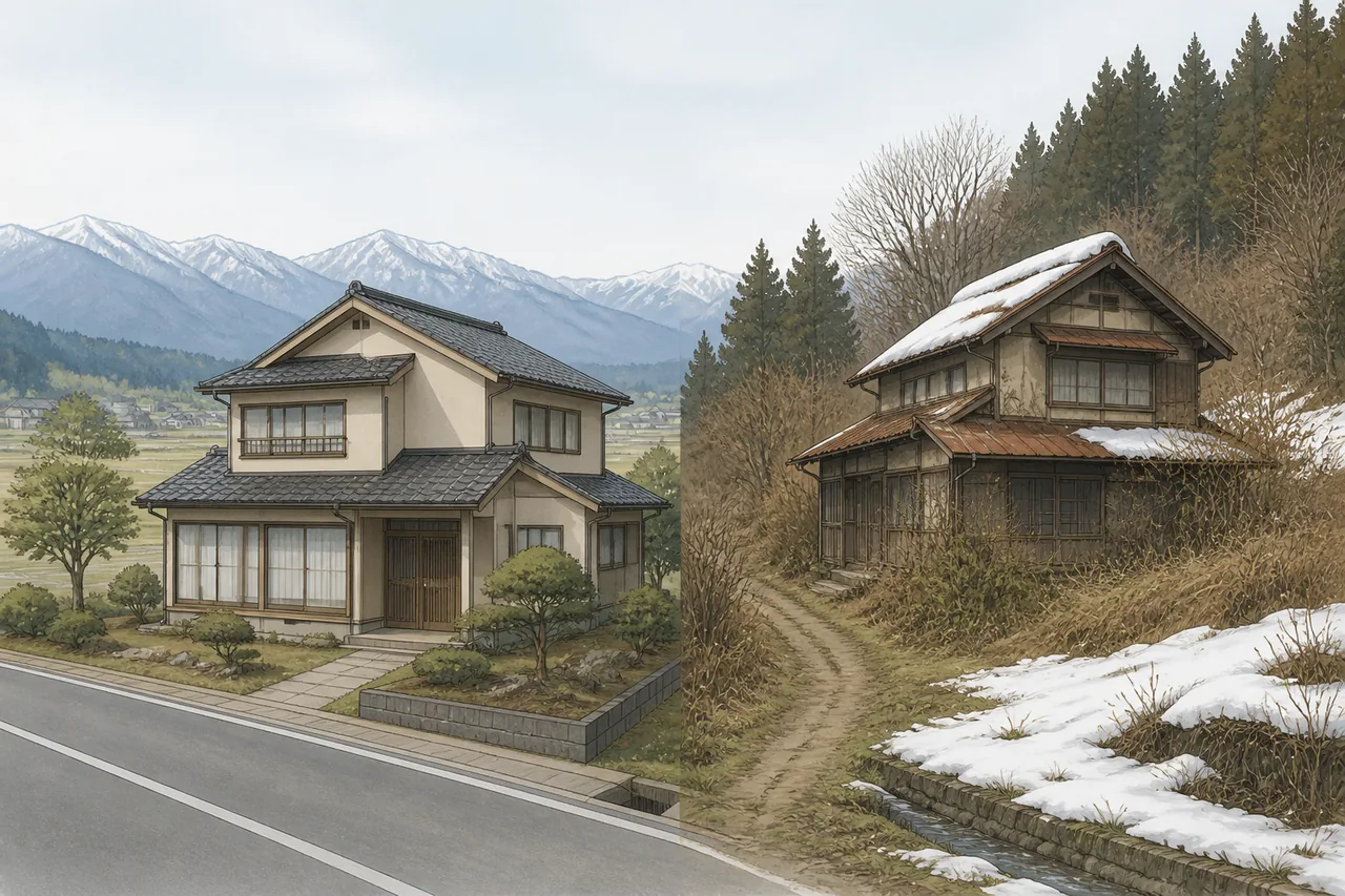 山形で買取されやすい空き家・難しい空き家