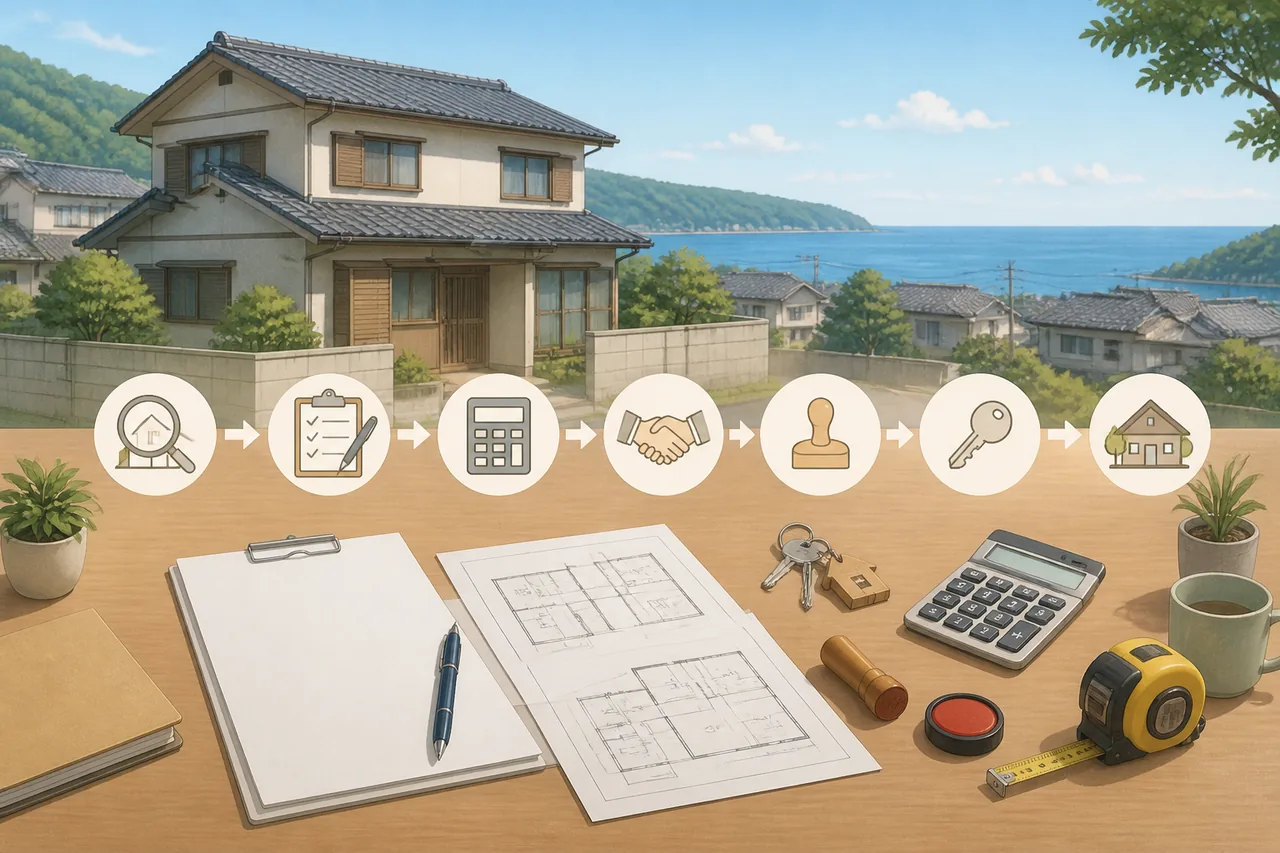 空き家買取の流れと査定前に準備するもの