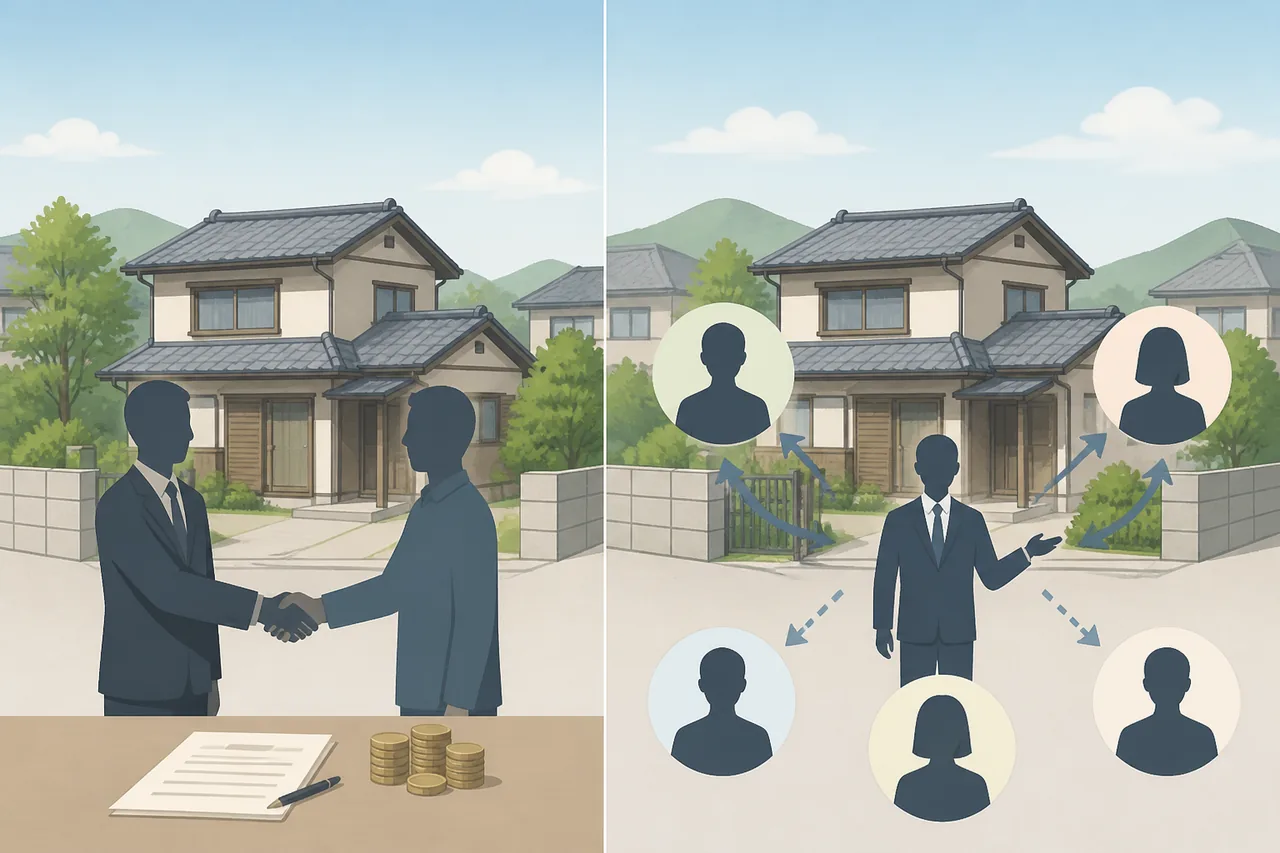 空き家の買取と仲介の違い