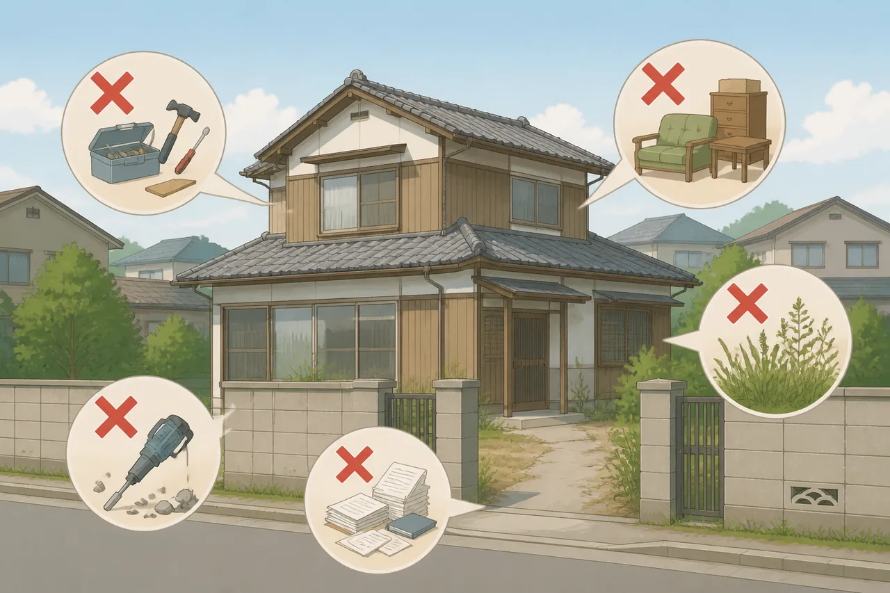 空き家を売る前に避けたいNG行動
